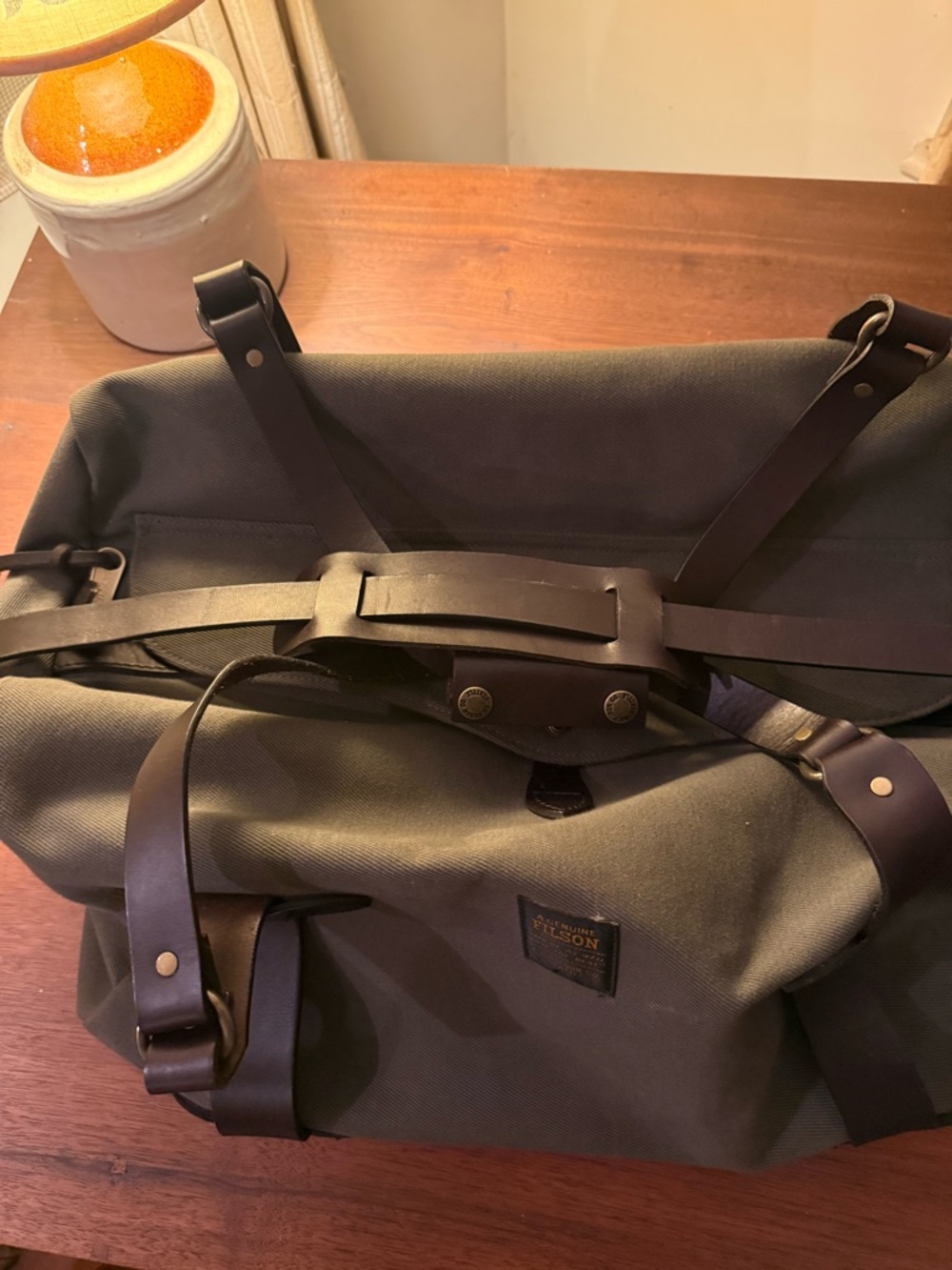 Filson Rugged Twill Duffel Bag - Medium - Great shape. Very little use. - Picture 3 of 10